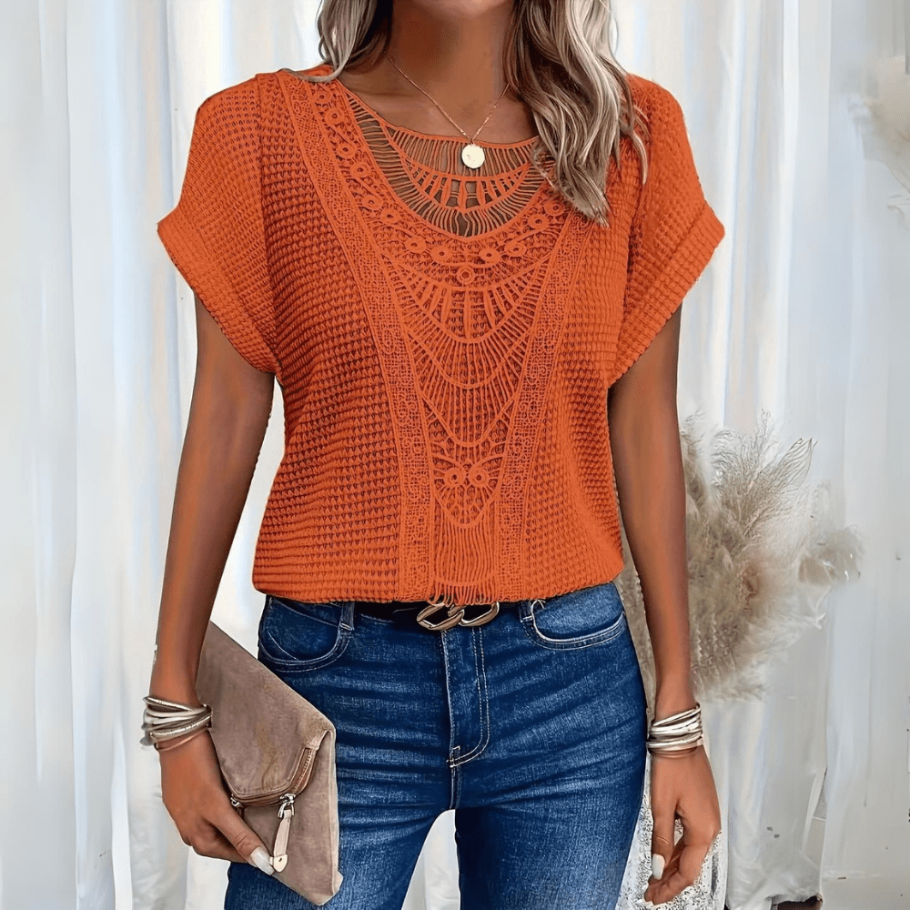 Judith | Vintage Lace Detail Top