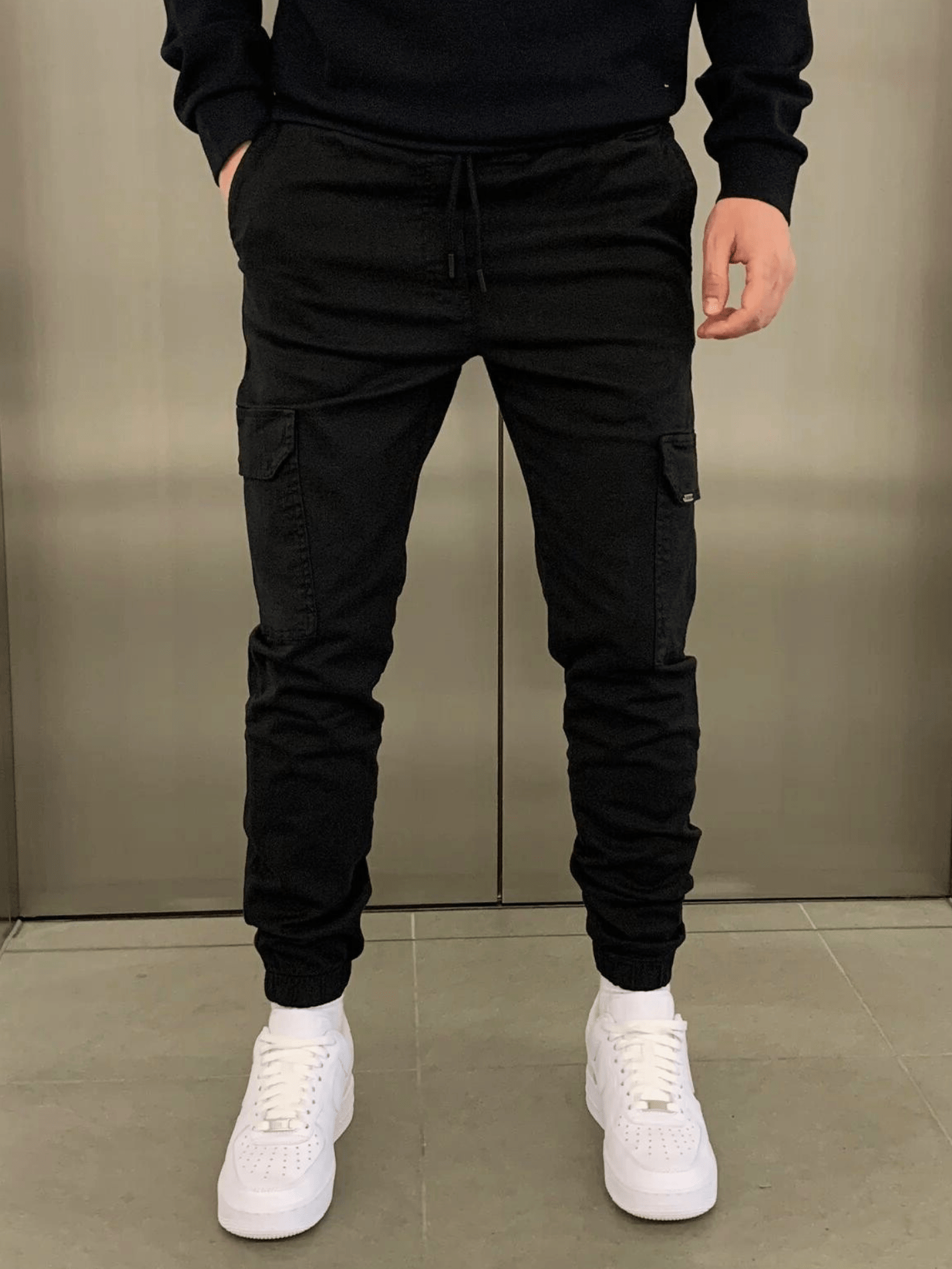 Marcus | Sleek Tie-Waist Cargo Pants