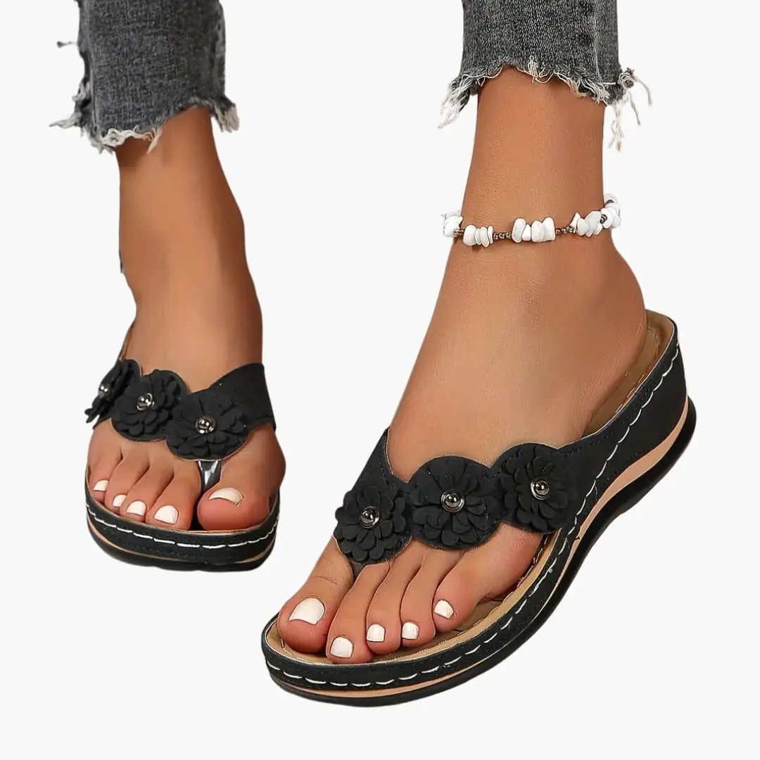 Women's Orthopedic Sandals with Slip-On Fit and Cushioned Insole