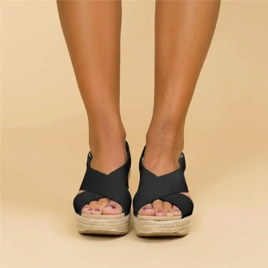 Comfortable Orthopedic Wedge Espadrilles - Clara