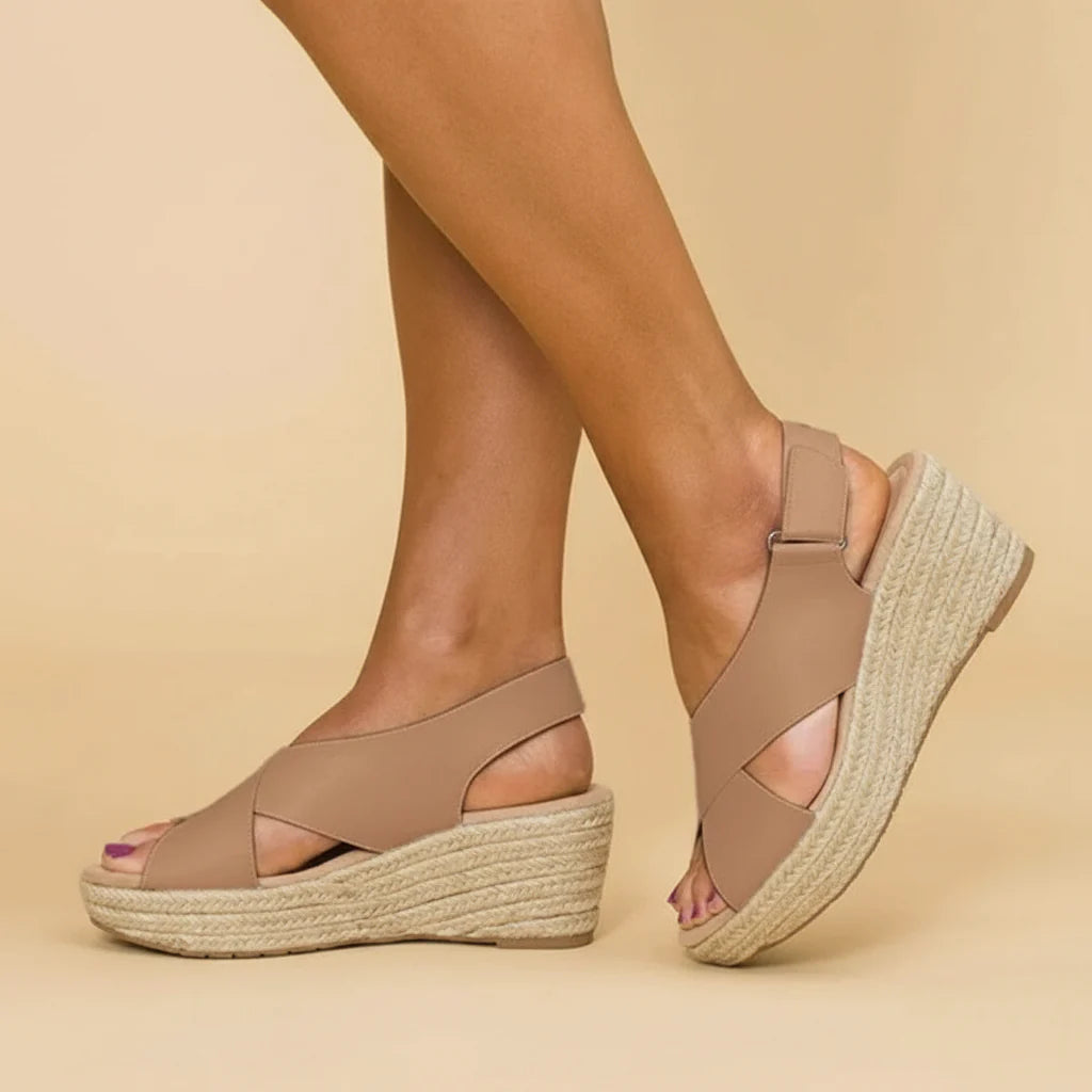 Comfortable Orthopedic Wedge Espadrilles - Clara