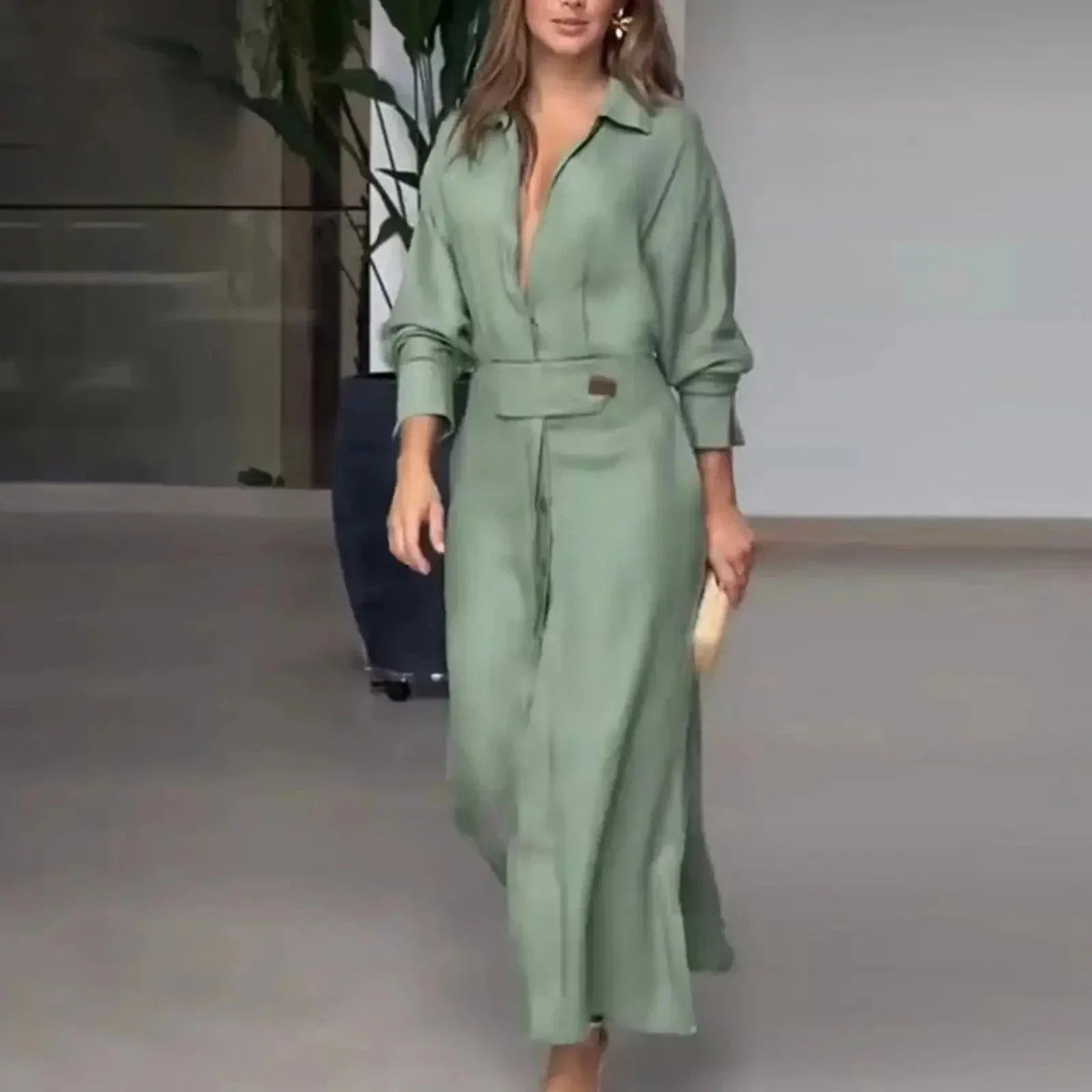 Yara | Ankle-Length Shirt Dress