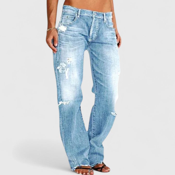 Delaney | Rugged Wide-Leg Jeans
