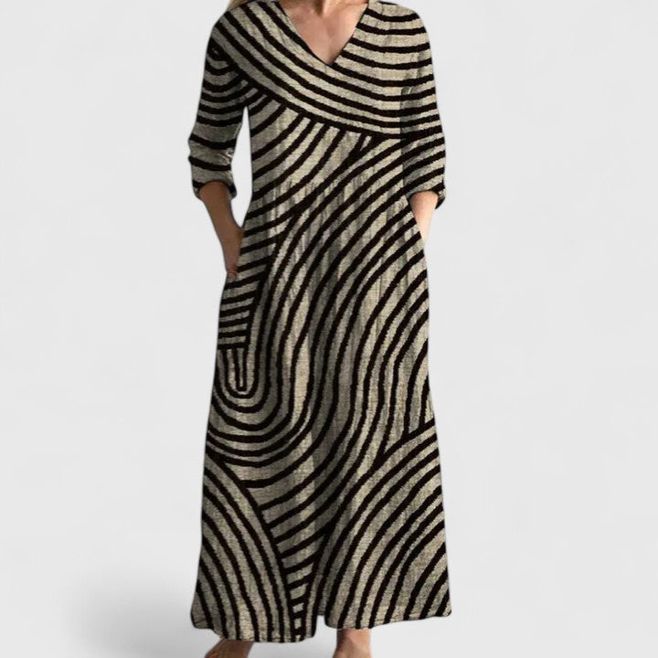 Vanessa | Comfortable Geometric Style Dress