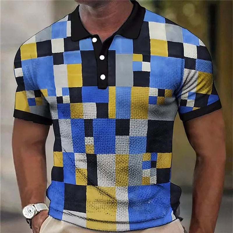 Kevin | Vibrant Plaid Pattern Shirt