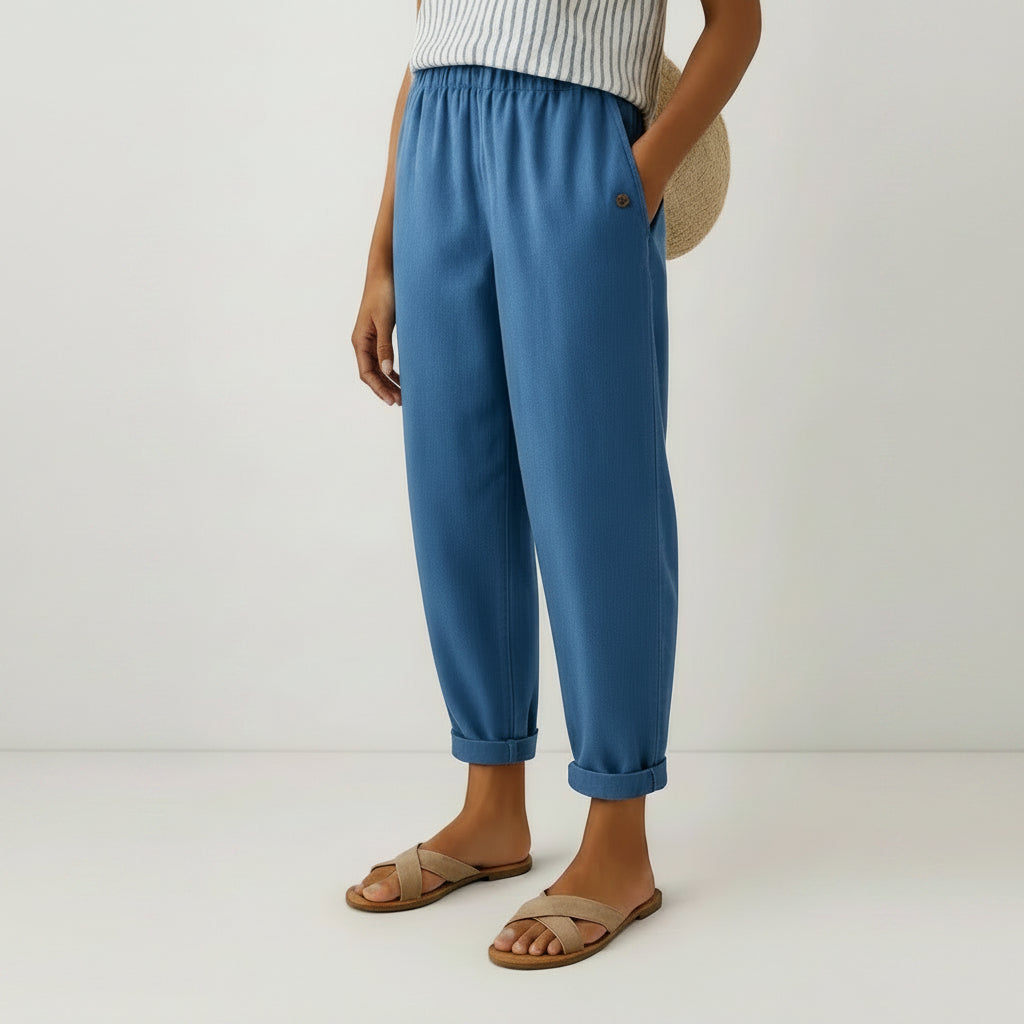 Romina™ Timeless Linen-Cotton Trousers