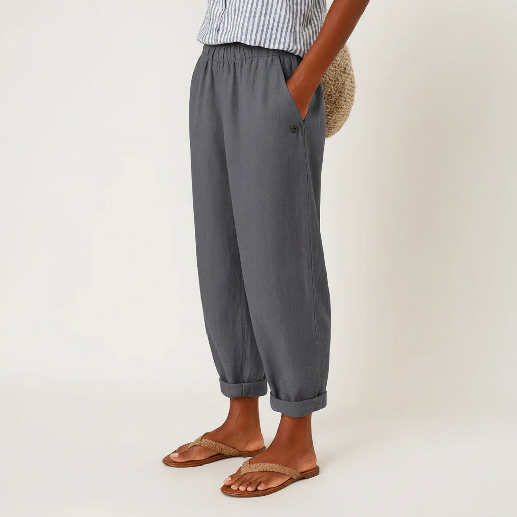 Romina™ Timeless Linen-Cotton Trousers