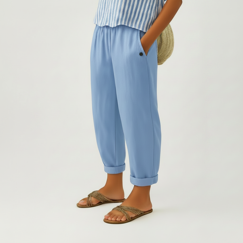 Romina™ Timeless Linen-Cotton Trousers