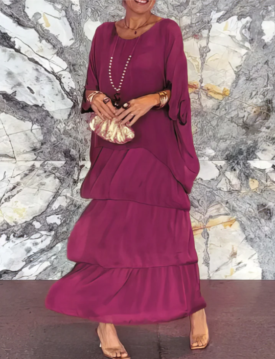 Caroline | Elegant Flowing Maxi Dress