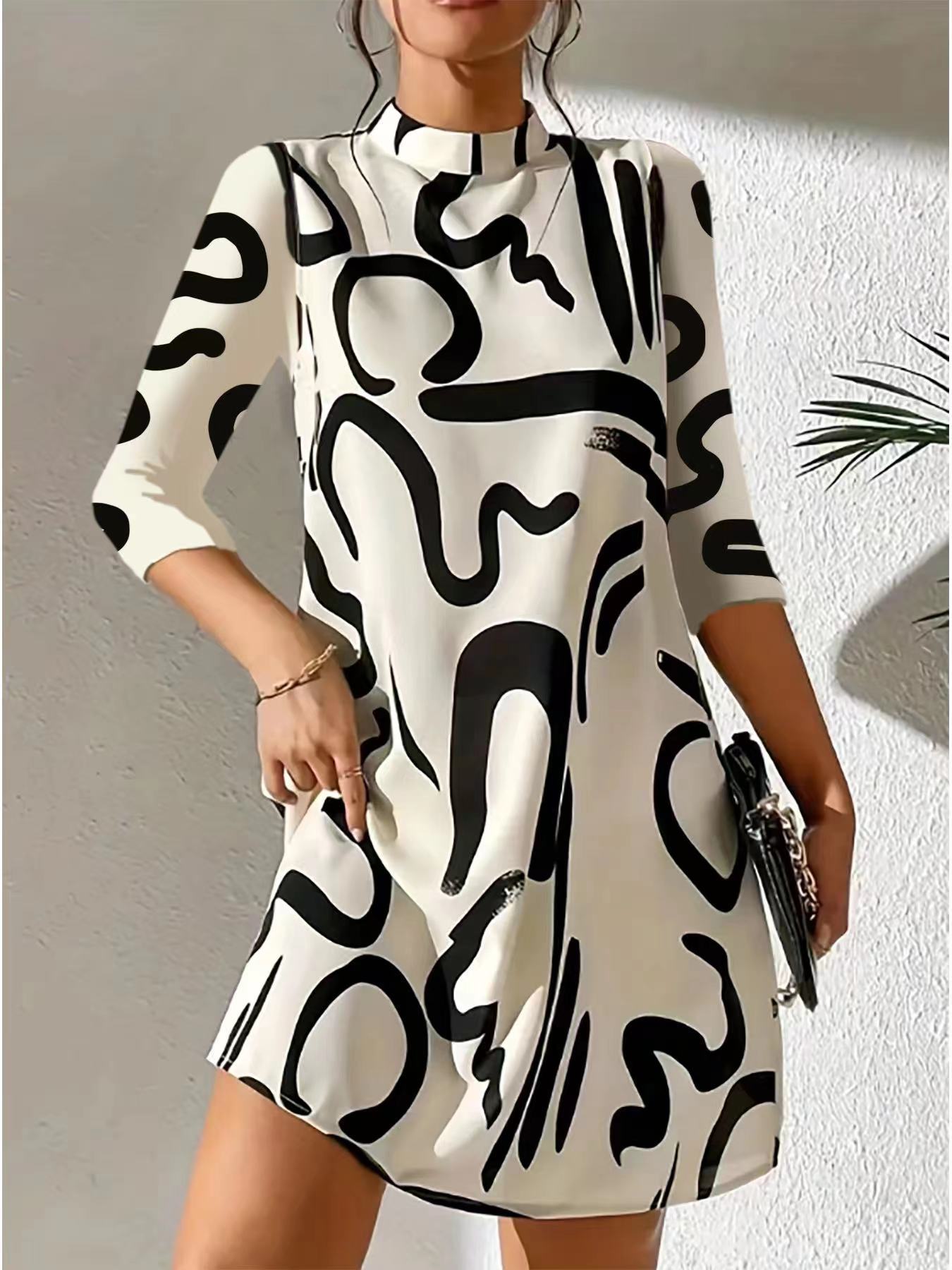 Jessica | Elegant Round Neck Dress