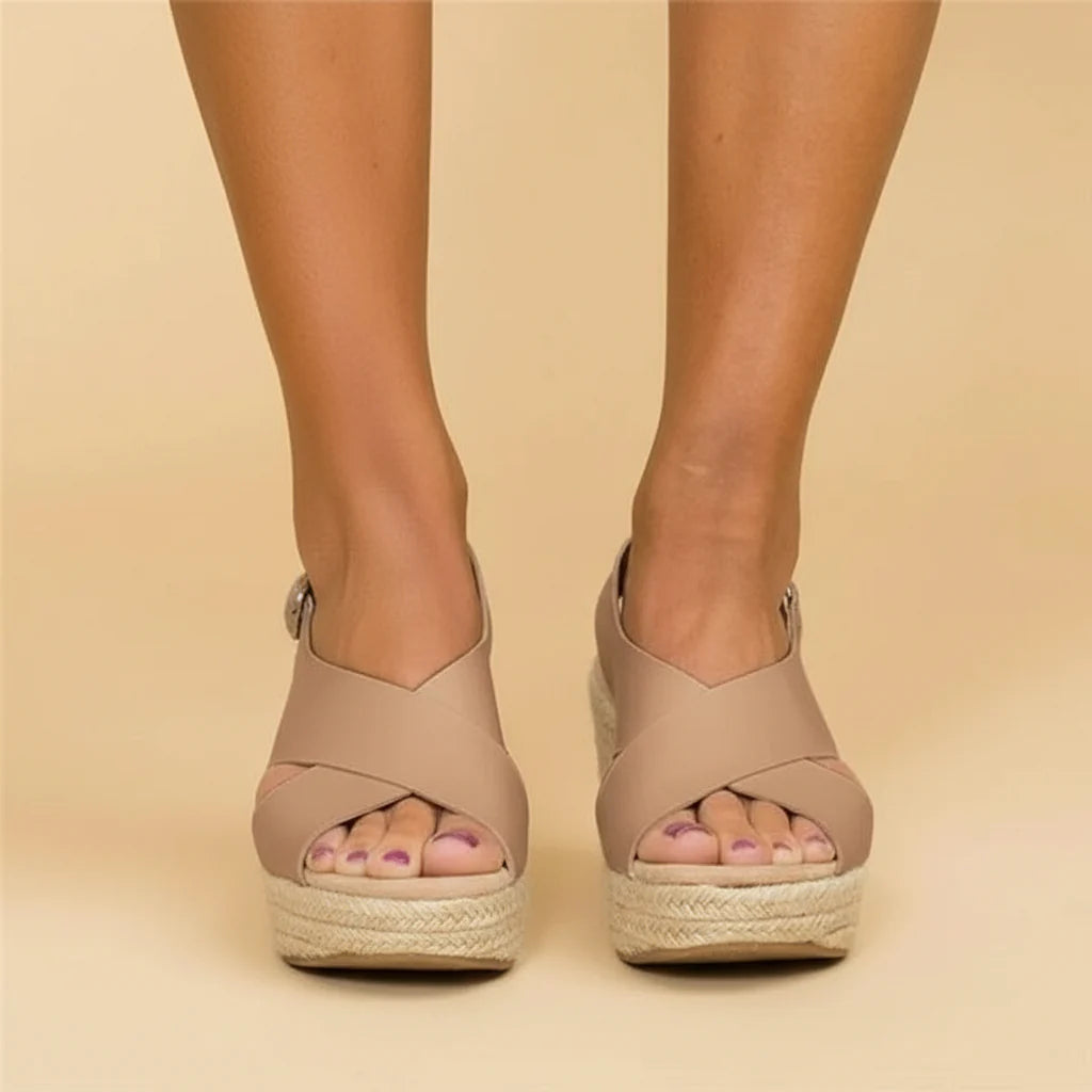 Comfortable Orthopedic Wedge Espadrilles - Clara