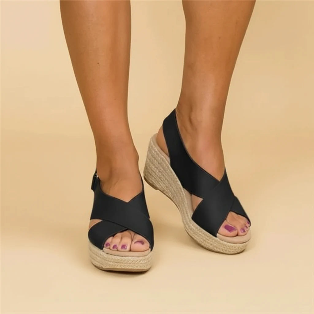 Comfortable Orthopedic Wedge Espadrilles - Clara