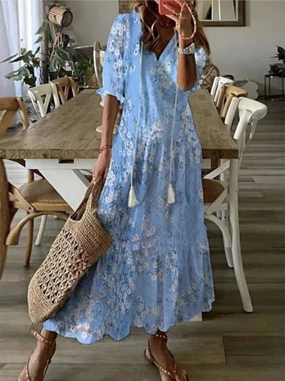 Summer | Effortless Boho Flattering Dress